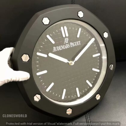 Audermars Puiget Royal Oak Black Dial Wall Clock