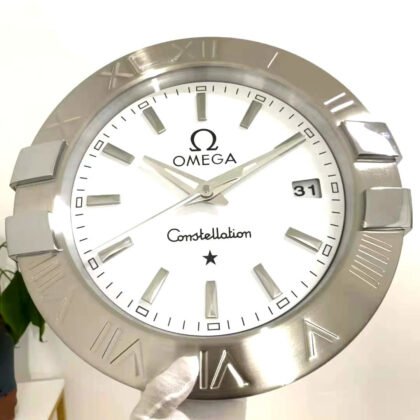 Omega Constellation White Dail Wallclock