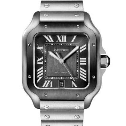 Cartier Santos De Cartier Grey-tone Dial Men's Watch