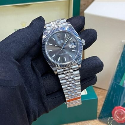 Rolex Datejust Grey Dail Mens Watch