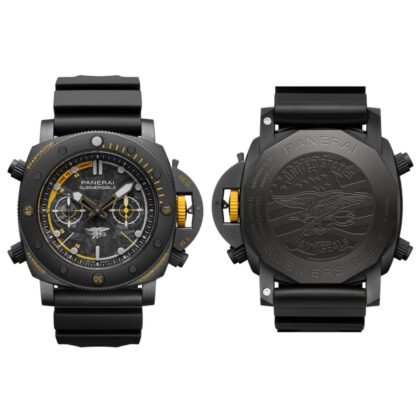 Panerai Submersible Chronograph Automatic Black Dial Men's Watch
