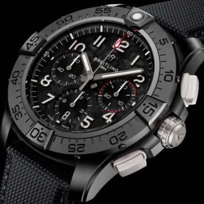 Bretling Premier Chronograph Hand Wind Black Dial Men's Watch