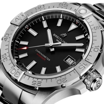 Bretling Superocean Heritage II Chronograph Automatic Black Dial Men's Watch