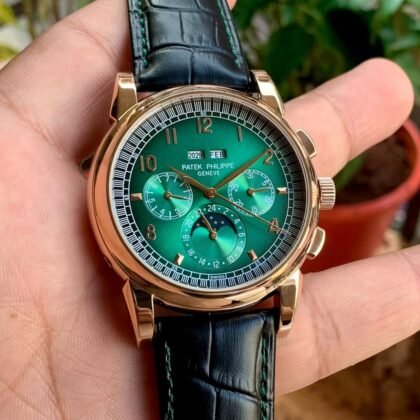 Patek Philippe Chronograph Green Dail Automatic Green Dail Men's Watch