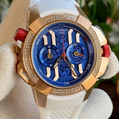 Jacob & co. Blue Dail Rubber Strap Men’s Watch