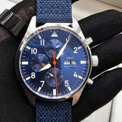 IWC Pilots Chronograph Automatic Blue Dial Men's Watch