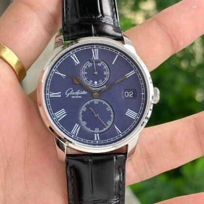 Glashutte Senator Cosmopolite Automatic Blue Dial Men's Watch