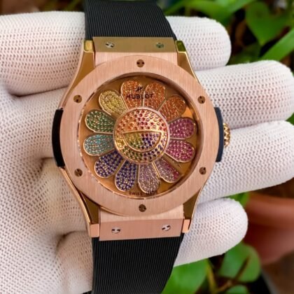Hublot Classic Fusion Mat Black Dial Automatic Men's Diamond Watch