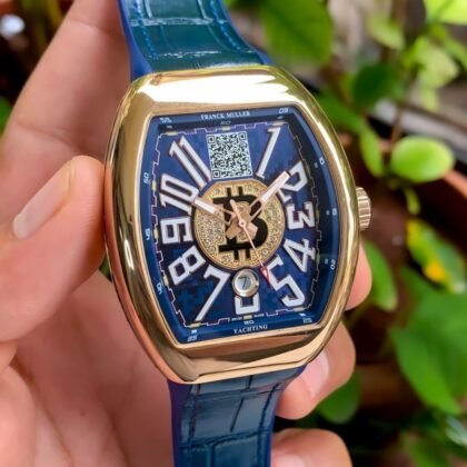 Franck Muller Vanguard Diamond Automatic Blue Dial Men's Watch