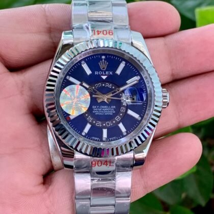 Rolex Sky-Dweller GMT Automatic Chronometer Blue Dial Men's Watch