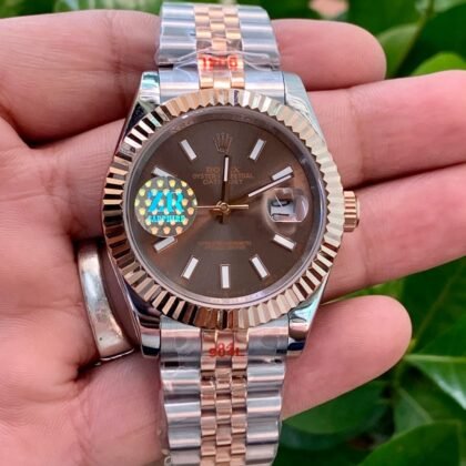 Rolex Datejust Brown Dial Automatic Men's Watch