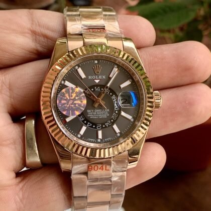 Rolex Sky-Dweller GMT Automatic Chronometer Brown Dial Men's Watch