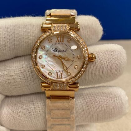 Chopard Imperiale Diamond Silver with Mother of Pearl Center Dial Ladies Watch