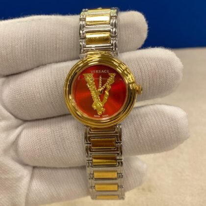 Versace Quartz Red Dial Ladies watch