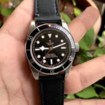 Tudor Leather Strap Men's Watch
