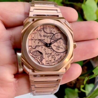 Bvlgari Octo Finissimo Rose Gold Dail Men's Watch