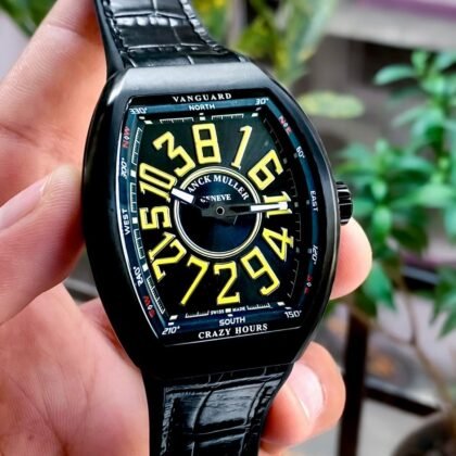 Franck Muller Vanguard Crazy Hour Black Dail Men's Watch