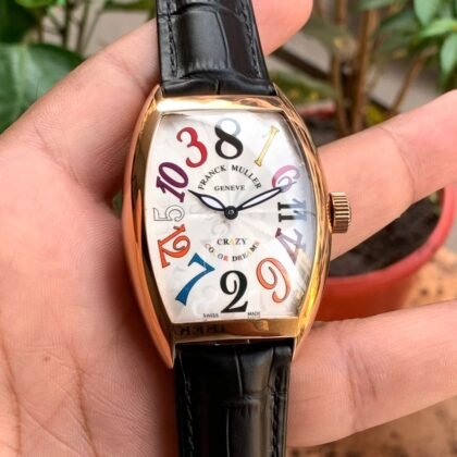 Franck Muller Crazy Hour White Dail Mens Watch