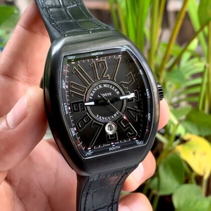 Franck Muller Vanguard Chronograph Full Black Dial Men's Watch