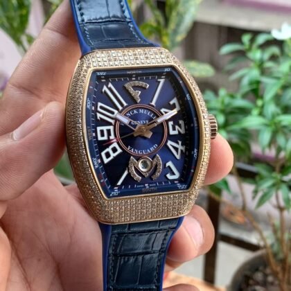 Franck Muller Vanguard DIamond Blue Dial Men's Watch