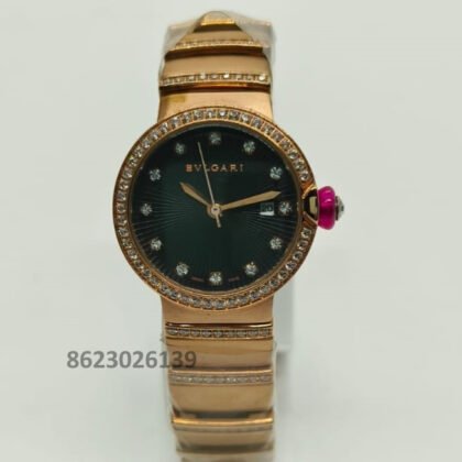 Bvlgari Lvcea Green Dial Ladies Watch