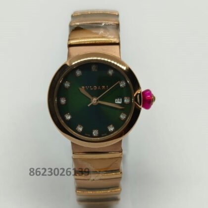 Bvlgari Lvcea Green Dial Ladies Watch