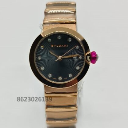 Bvlgari Lvcea Black Dial Ladies Watch