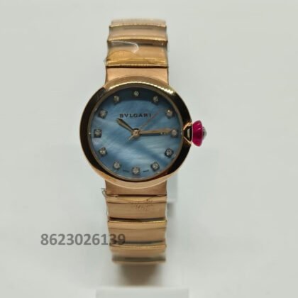 Bvlgari Lvcea Blue Dial Ladies Watch
