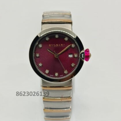 Bvlgari Lvcea Maroon Dial Ladies Watch