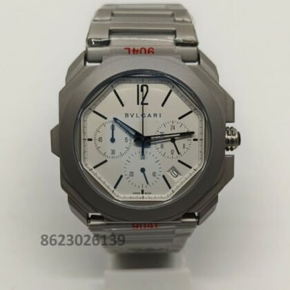 Bvlgari White Dail Men's Watch