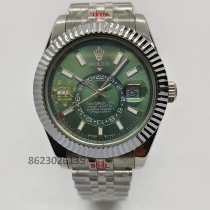 Rolex Sky-Dweller Automatic Chronometer Green Dial Men's Watch
