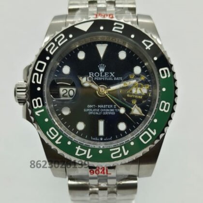 Rolex GMT-II Automatic Black Dial Men's Watch
