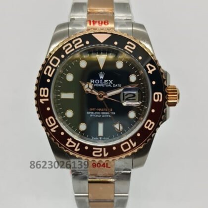 Rolex GMT-II Automatic Black Dial Men's Watch